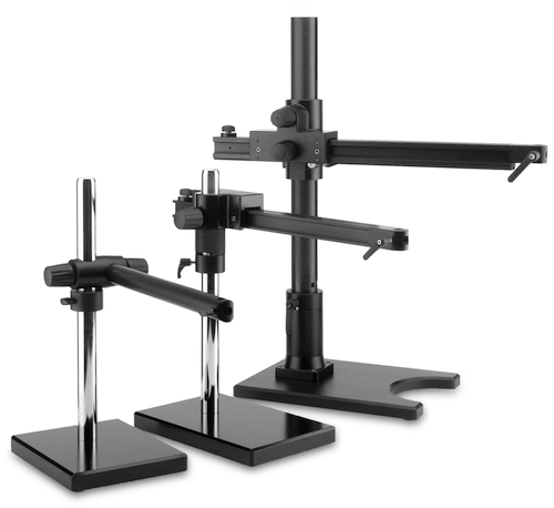 Rack and pinion system for easy height positioning.