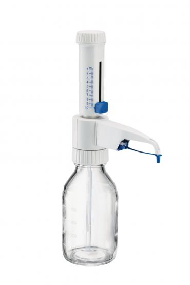 Varispenser® 2, 瓶口分液器，配备 GL 25、GL 28/S 28、GL 32、GL 38、S 40 适配器和可伸缩吸管（长度 125 – 240 mm）, 1 – 10 mL